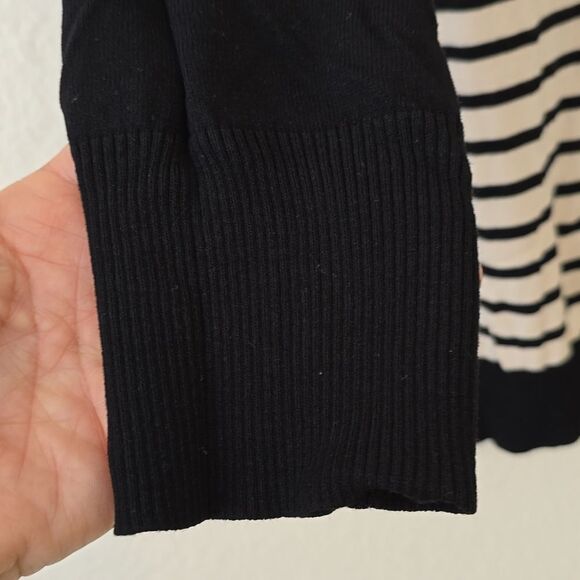 MaxMara Weekend striped vneck pullover sweater size large - Picture 3 of 8